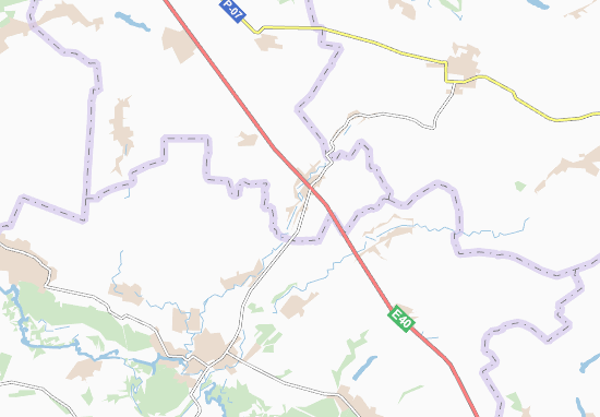 Karte Stadtplan Volokhiv Yar