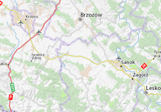 Zarszyn Map