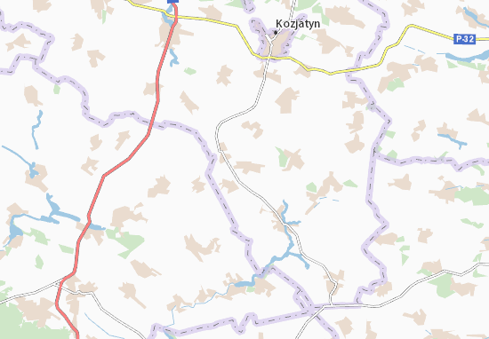 Karte Stadtplan Mykhailyn