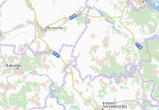 Karte Stadtplan Pavlivka