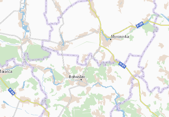 Karte Stadtplan Yukhny