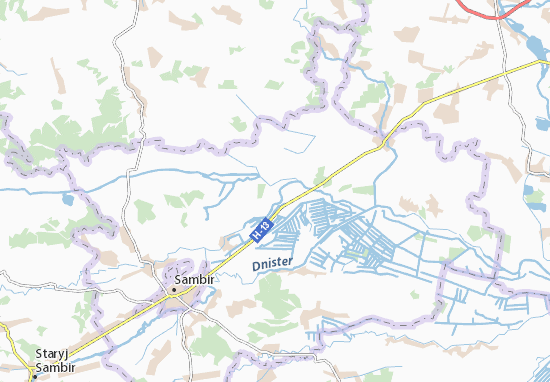 Karte Stadtplan Chernykhiv