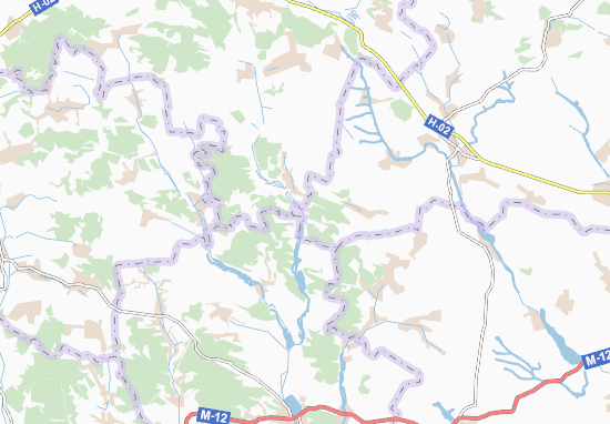 Karte Stadtplan Rozhadiv