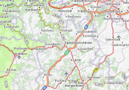 Tauberbischofsheim Map