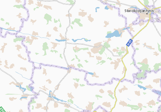 Kaart Plattegrond Voskodavyntsi