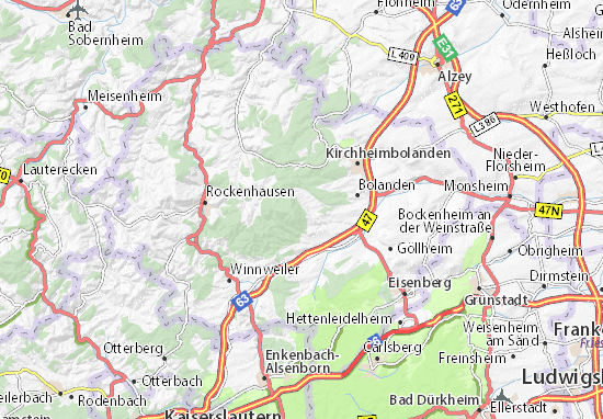 Mapa Dannenfels