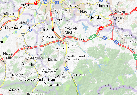 Karte Stadtplan Baška