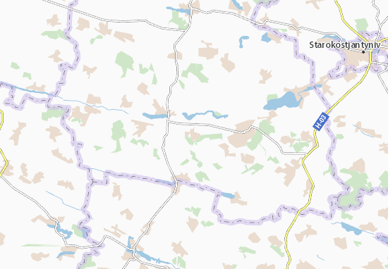Karte Stadtplan Chepelivka