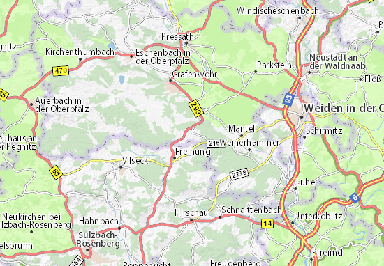Mapa Kaltenbrunn