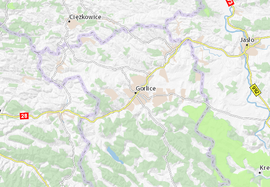 Karte Stadtplan Gorlice