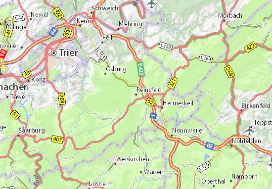 Karte Stadtplan Reinsfeld