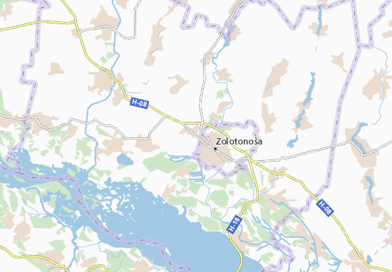 Karte Stadtplan Nova Dmytrivka