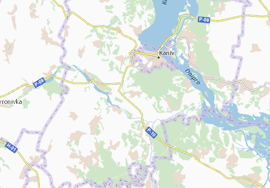 Karte Stadtplan Yabluniv