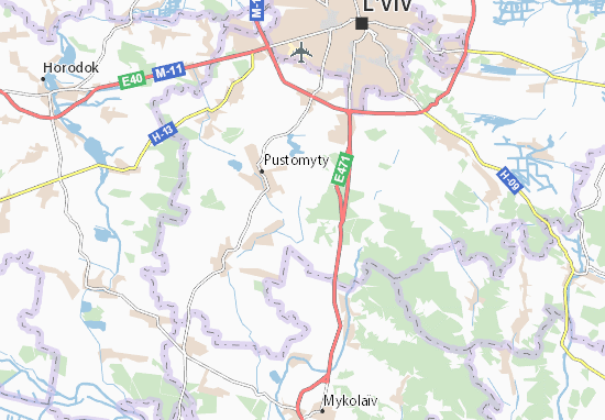 Mapa Berehy