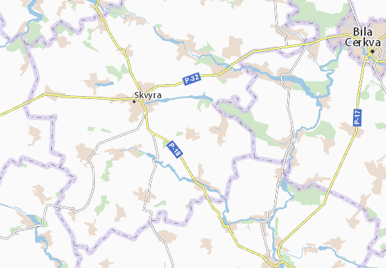 Mapa Tkhorivka