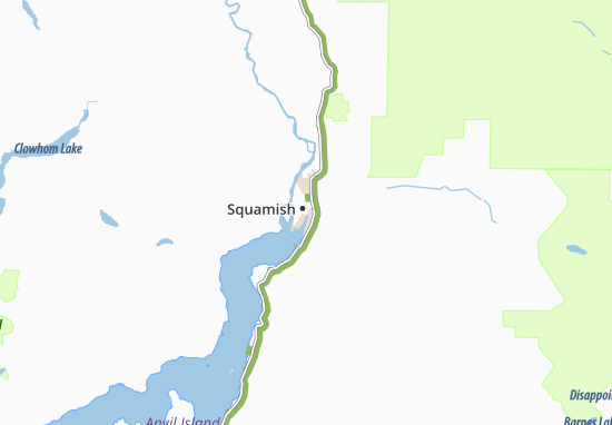 Mapa Squamish
