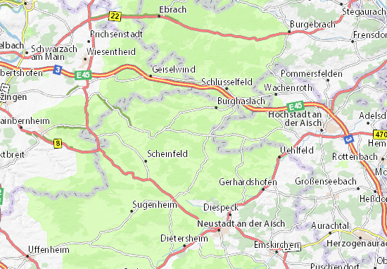 Mapa Markt Taschendorf