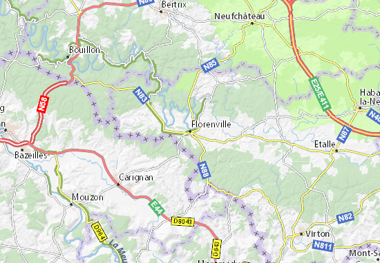 Mapa Florenville