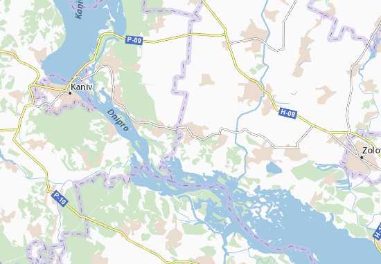 Karte Stadtplan Bubnivs&#x27;ka Slobidka