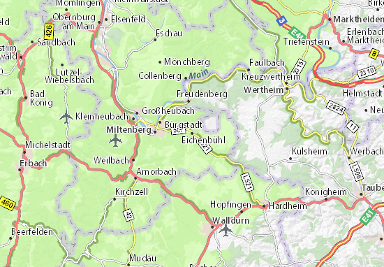 Karte Stadtplan Eichenbühl