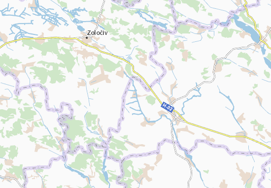 Karte Stadtplan Plisnyany