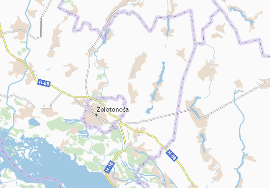 Karte Stadtplan Bohuslavets&#x27;