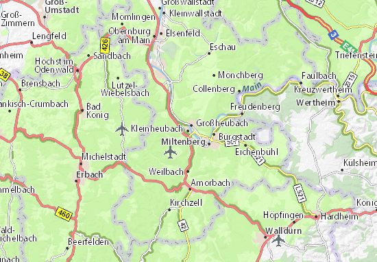 Karte Stadtplan Kleinheubach