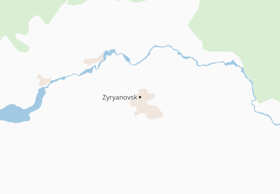 Mapa Zyryanovsk