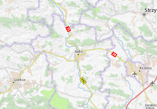 Karte Stadtplan Jasło