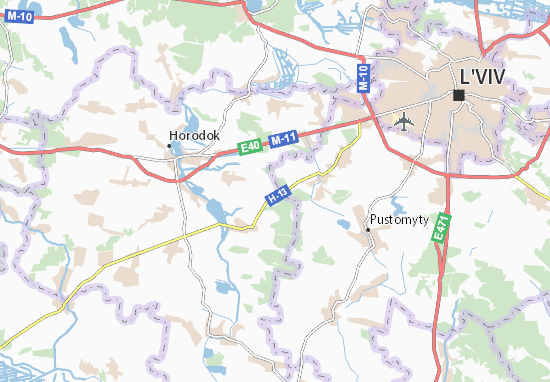 Mapa Lyubovychi