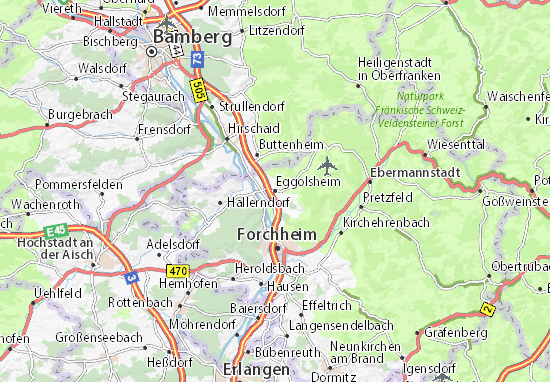 Mapa Eggolsheim