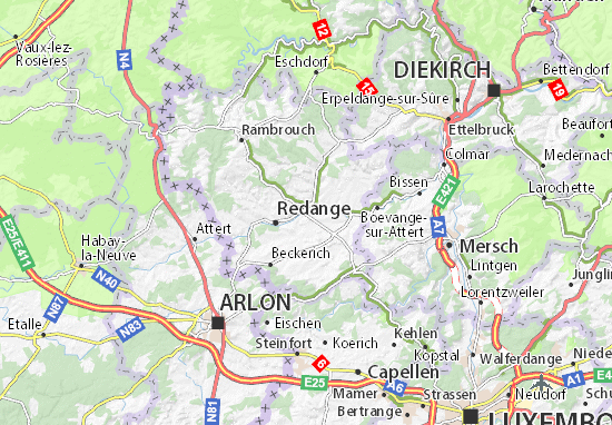 Mapa Reichlange