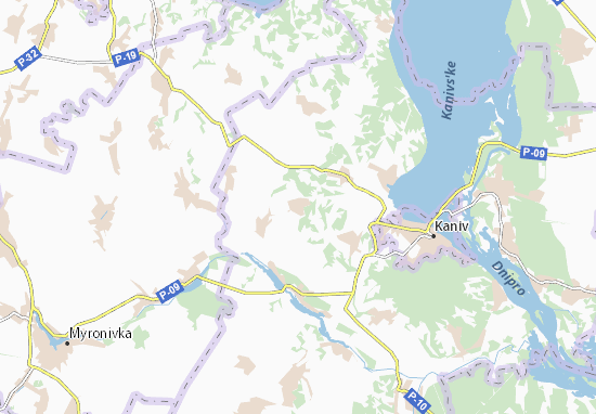 Karte Stadtplan Kurylivka