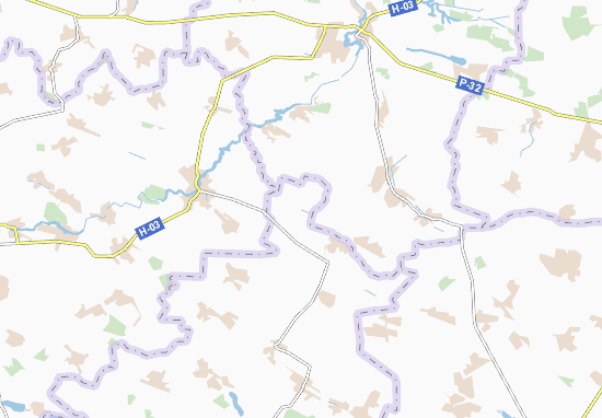 Karte Stadtplan Ozharivka