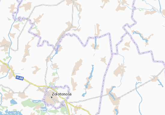 Karte Stadtplan Kanivshchyna