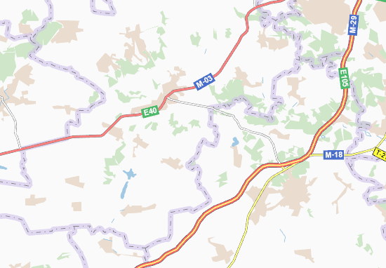 Kaart Plattegrond Kobzarivka