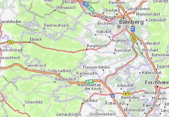 Mapa Treppendorf