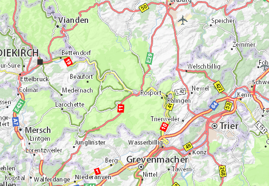Mapa Echternach