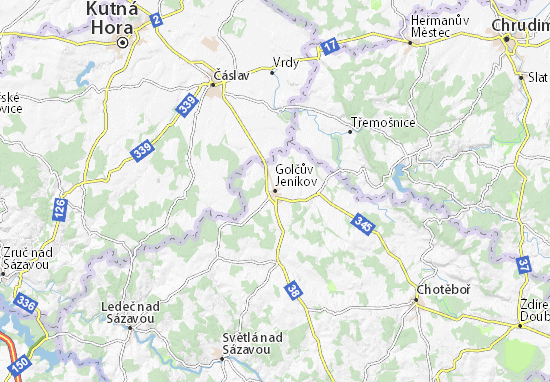 Golčův Jeníkov Map