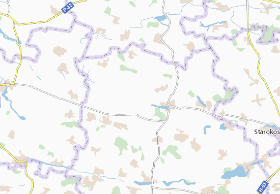 Mapa Yakymivtsi