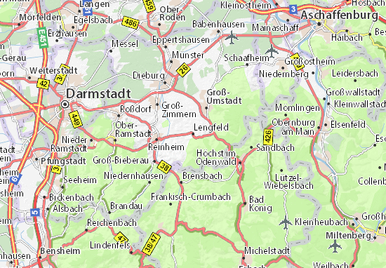 Karte Stadtplan Lengfeld