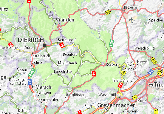 Mapa Grundhof