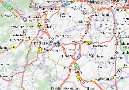 Mapa Wallertheim