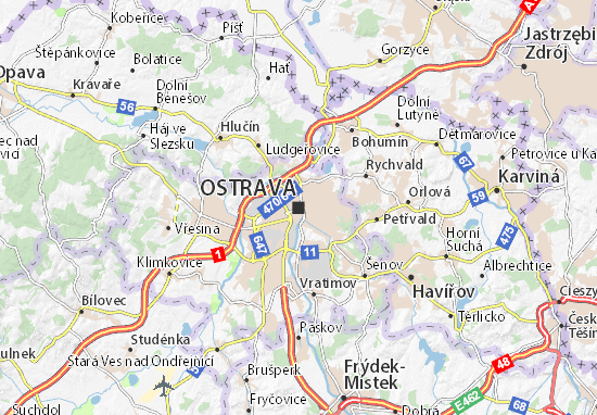 Mappe-Piantine Ostrava