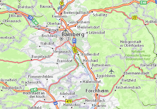 Carte-Plan Strullendorf