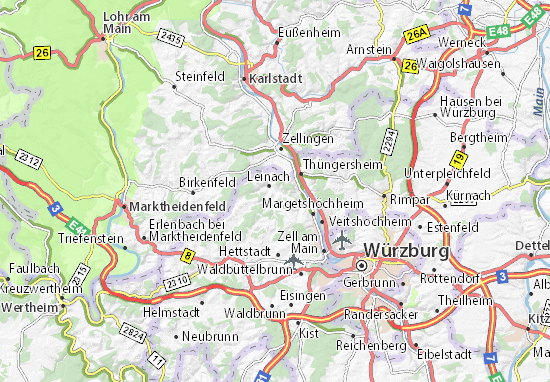 Mapa Oberleinach