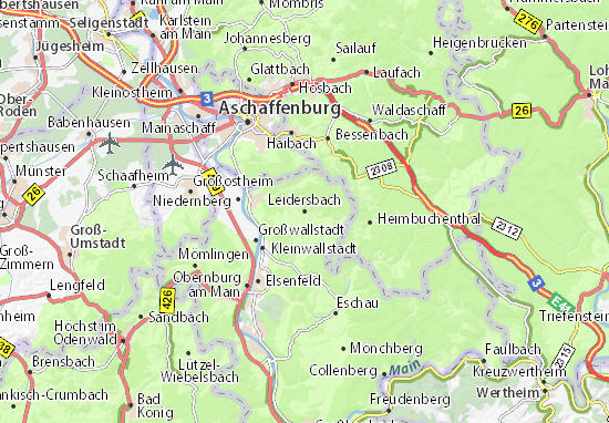 Karte Stadtplan Leidersbach