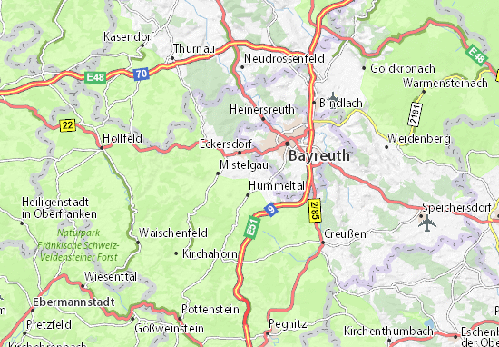 Mapa Mistelbach