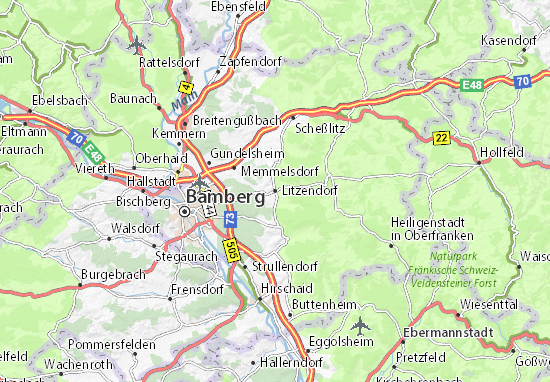 Karte Stadtplan Litzendorf