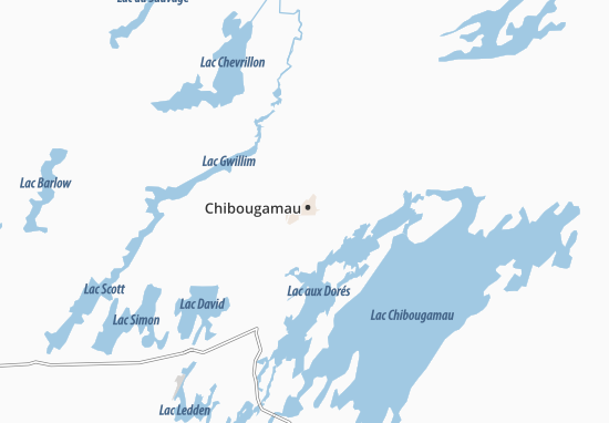 Mapa Chibougamau